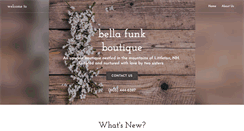 Desktop Screenshot of bellafunkboutique.com